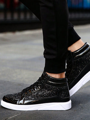 Men's Fashion Glitter Sparkling Panel Shoes