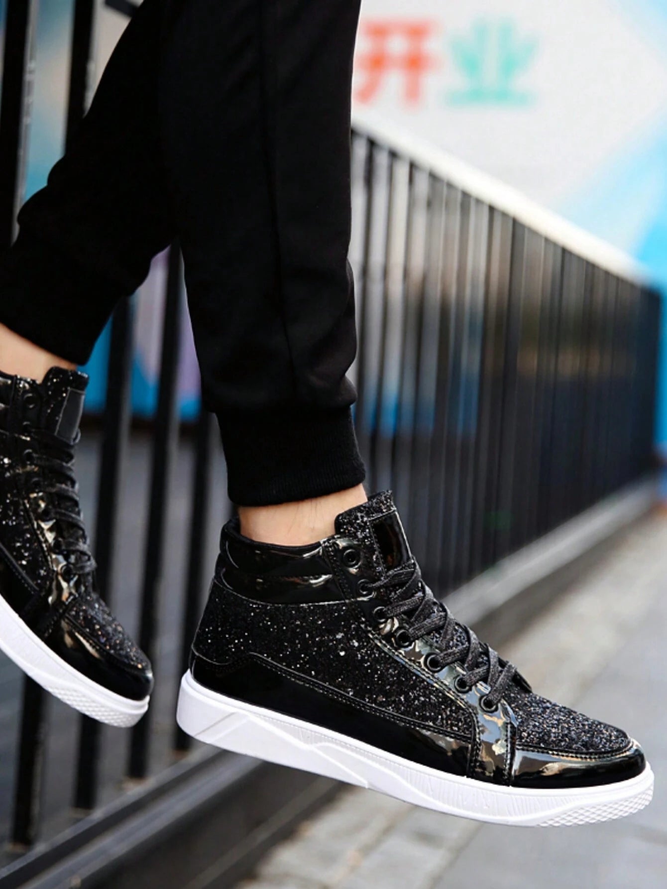 Men's Fashion Glitter Sparkling Panel Shoes