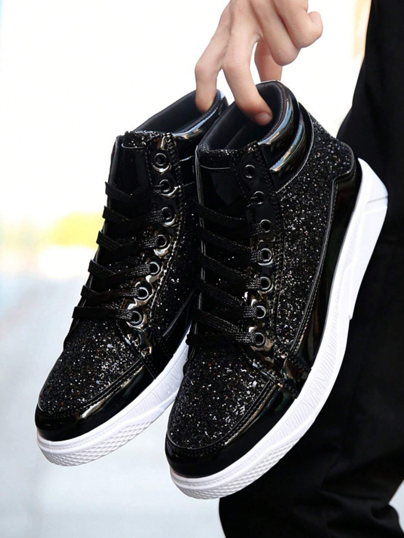 Men's Fashion Glitter Sparkling Panel Shoes