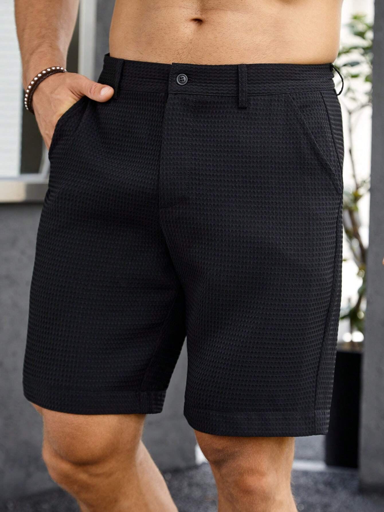 Manfinity Mode Men Slant Pocket Bermuda Shorts