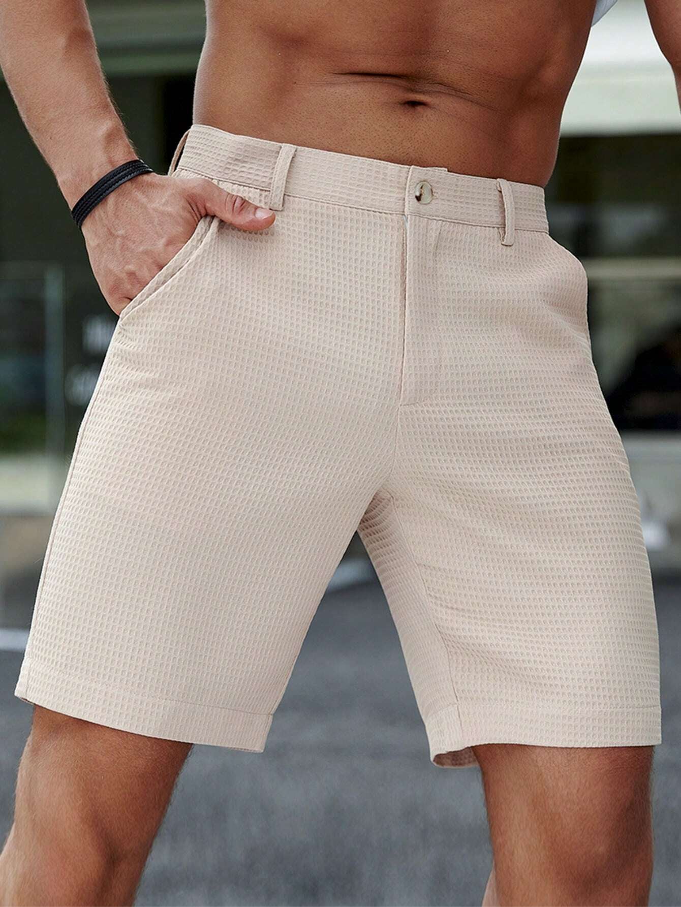 Manfinity Mode Men Slant Pocket Bermuda Shorts