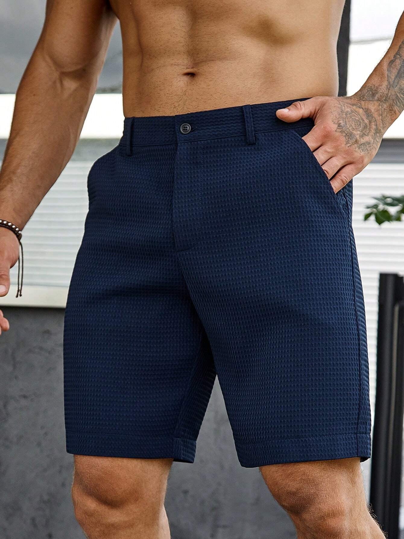 Manfinity Mode Men Slant Pocket Bermuda Shorts