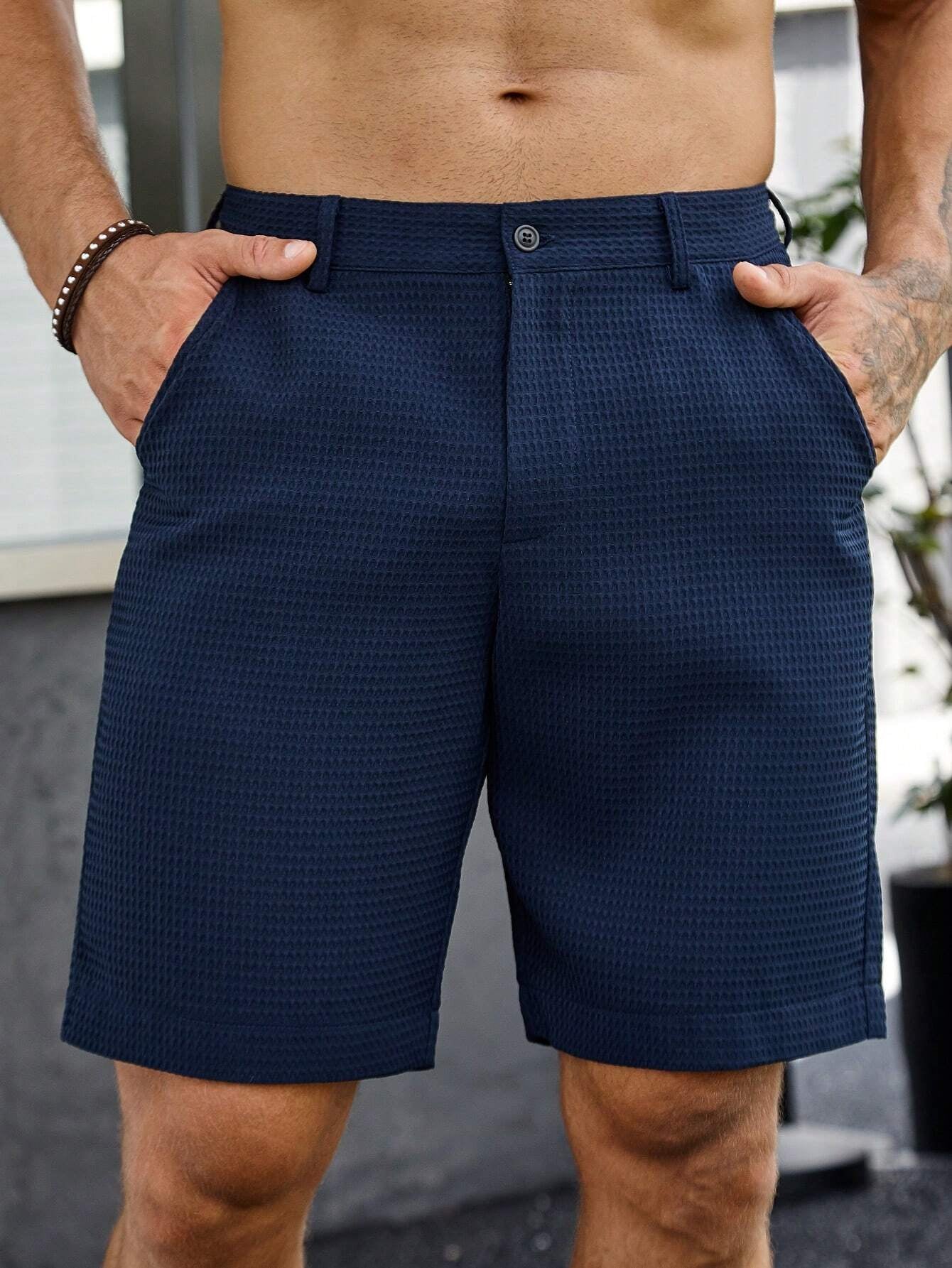 Manfinity Mode Men Slant Pocket Bermuda Shorts