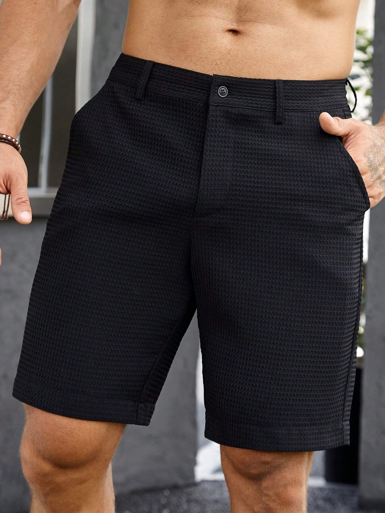 Manfinity Mode Men Slant Pocket Bermuda Shorts